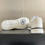 CHANEL twill woolen patchwork casual sports shoes