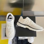 CHANEL twill woolen patchwork casual sports shoes