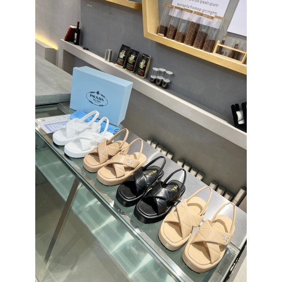 Prada bread sandals