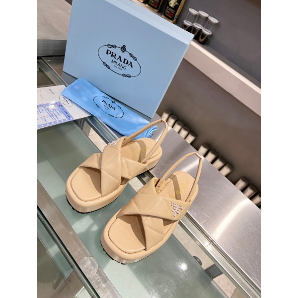 Prada bread sandals