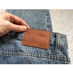 Dior Casual Denim Set Denim Pants