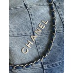 CHANEL's latest denim 22 bag shopping bag 3261