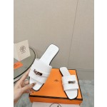 Hermes Kelly buckle up slippers