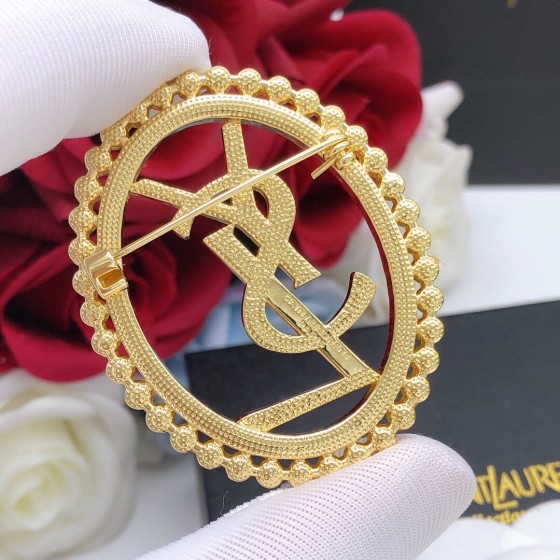 Saint Laurent YSL brooch