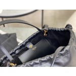 CELINE New Full Leather Drawstring Bag Small Model: 111013