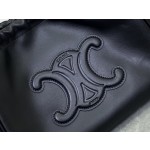 CELINE New Full Leather Drawstring Bag Small Model: 111013