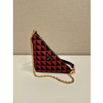 Prada embroidered triangular bag 🎉 1BC543