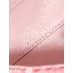 CHANEL 23C Beaded Pink Small Body Bag Sequin Bag Model AS3966