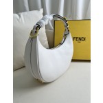 FENDI praphy Underarm Bag White Large Size: 205