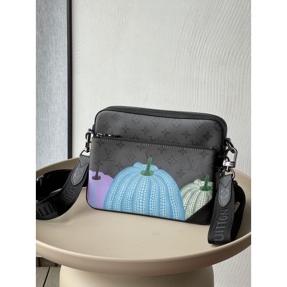 LOUIS VUITTON YK TRIO Messenger Bag Pumpkin Pattern