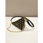 Prada embroidered triangular bag 🎉 1BC543