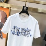 McQueen Round Neck Short Sleeve T-shirt