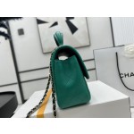 CHANEL 23P Latest Mini CF Handle Handbag AS2431 Contrast Sheepskin