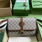 GUCCI button double G printing GG messenger bag model: 745679