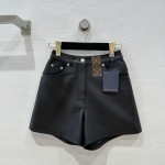Louis Vuitton leather shorts