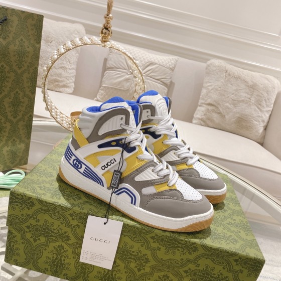 Gucci High Top Basketball Shoe Couple Style