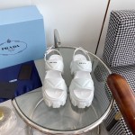 Prada tire serrated muffin thick sole sandals