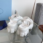 Prada tire serrated muffin thick sole sandals