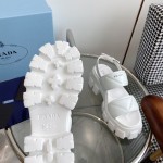 Prada tire serrated muffin thick sole sandals