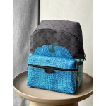 LOUIS VUITTON Pumpkin Print YK DISCOVERY Backpack M46440