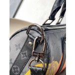 LOUIS VUITTON Pumpkin Print YK KEEPALL 25 Handbag M46437