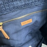 MIU MIU BG228: Imported Lafite Grass Woven Cotton Thread Woven Tote Bag