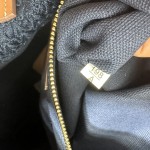 MIU MIU BG228: Imported Lafite Grass Woven Cotton Thread Woven Tote Bag