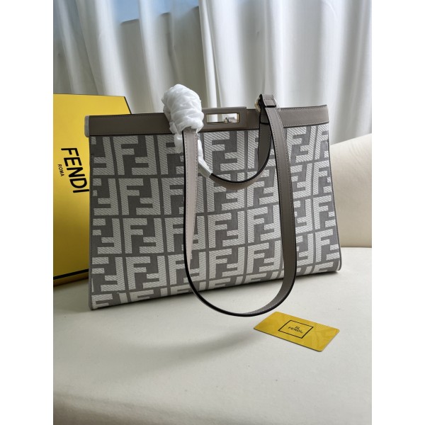 FENDI Peekaboo X-Tote handbag embroidered Tote model number: 1819