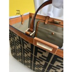 FENDI Peekaboo X-Tote handbag embroidered Tote model number: 1819