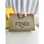 FENDI Peekaboo X-Tote handbag embroidered Tote model number: 1819