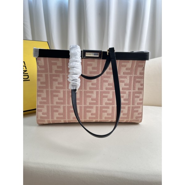 FENDI Peekaboo X-Tote handbag embroidered Tote model number: 1819