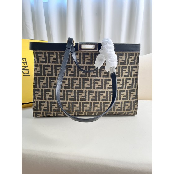 FENDI Peekaboo X-Tote handbag embroidered Tote model number: 1819