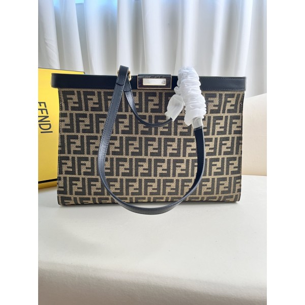 FENDI Peekaboo X-Tote handbag embroidered Tote model number: 1819