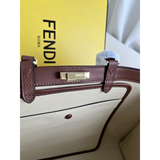 FENDI Peekaboo X-Tote handbag embroidered Tote model number: 1819