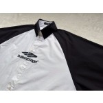 Balenciaga silhouette patchwork shirt