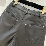 Louis Vuitton leather shorts