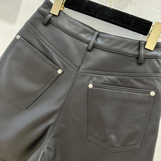 Louis Vuitton leather shorts