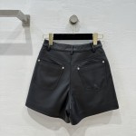 Louis Vuitton leather shorts