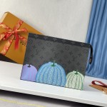 LOUIS VUITTON YK Pochette Voyage Handbag Pumpkin Pattern