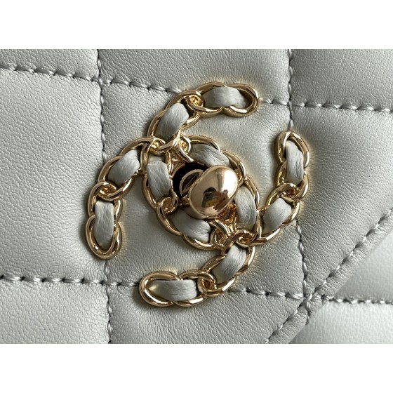 Chanel Trendy cc All Steel Precision Carved 𝟷𝟺𝙺 Light Gold Buckle