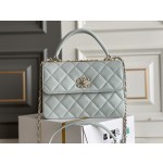 Chanel Trendy cc All Steel Precision Carved 𝟷𝟺𝙺 Light Gold Buckle