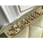 Chanel Trendy cc All Steel Precision Carved 𝟷𝟺𝙺 Light Gold Buckle