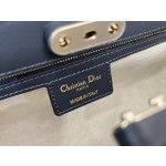 Dior KEY handbag with blue Oblique print 0066#