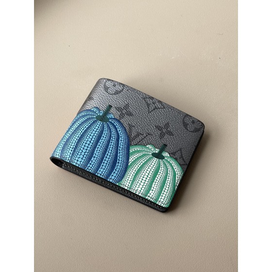 LOUIS VUITTON pumpkin print SLENDER wallet M82101