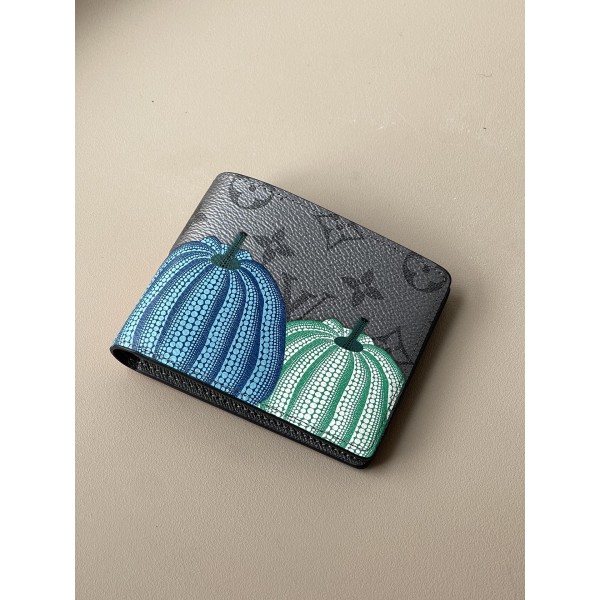 LOUIS VUITTON pumpkin print SLENDER wallet M82101