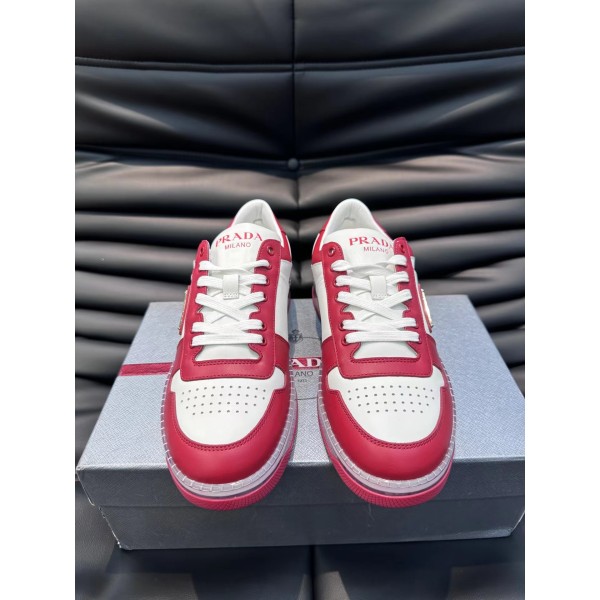 Prada men's leather sports shoes
