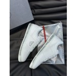 Prada men's leather sports shoes