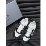 Prada men's leather sports shoes