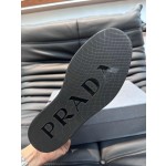 Prada men's leather sports shoes