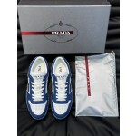 Prada men's leather sports shoes
